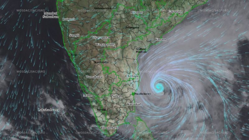 മിഗ്ജൗമ് ചുഴലിക്കാറ്റ്: കനത്ത ജാഗ്രതയിൽ ആന്ധ്രയും തമിഴ്‌നാടും