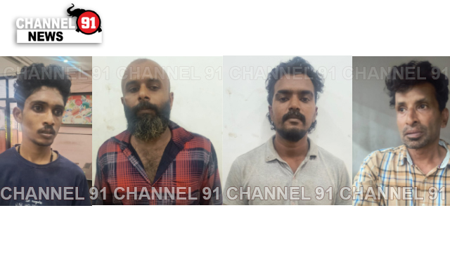 വാഹനം മോഷണം. 4 അംഗ അന്തർ ജില്ലാ വാഹന മോഷണ സംഘം പിടിയിൽ